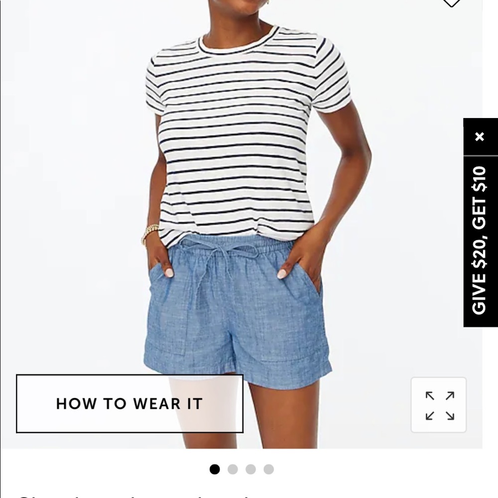 J. crew factory chambray shorts